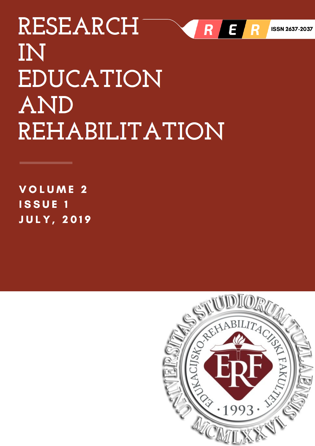 					View Vol. 2 No. 1 (2019): RESEARCH IN EDUCATION AND REHABILITATION
				